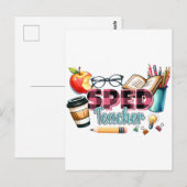Lehrergeschenk | Sonderschullehrer Postkarte (Vorne/Hinten)