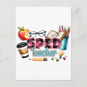 Lehrergeschenk Sonderschullehrer Postkarte