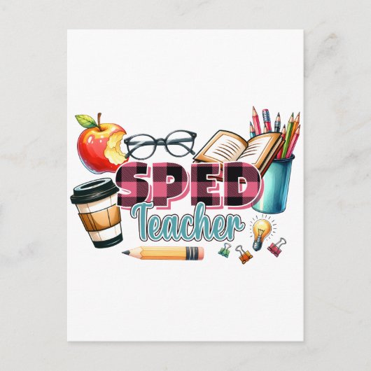 Lehrergeschenk | Sonderschullehrer Postkarte (Vorderseite)
