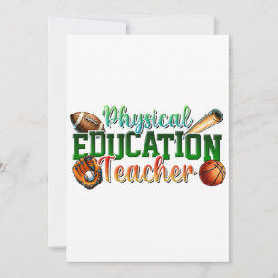 Lehrergeschenk Sportlehrer Dankeskarte