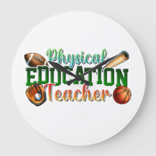 Lehrergeschenk   Sportlehrer Große Wanduhr