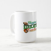 Lehrergeschenk | Sportlehrer Kaffeetasse (Vorderseite Links)