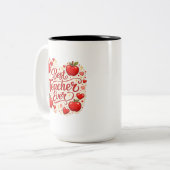 Lehrergeschenk Tasse / Bester Lehrer überhaupt Ane (Vorderseite Links)