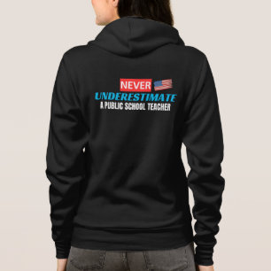 Lehrergeschenk - Unterschätze niemals eine öffentl Hoodie