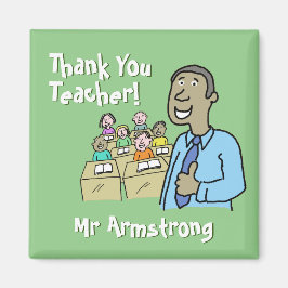 Lehrergeschenk. Vielen Dank an einen männlichen Le Magnet