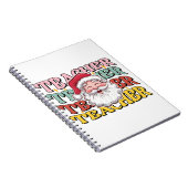 Lehrergeschenk | Weihnachtsmann-Lehrer Notizblock (Rechte Seite)