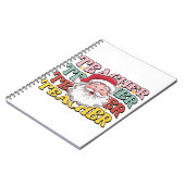Lehrergeschenk | Weihnachtsmann-Lehrer Notizblock (Linke Seite)