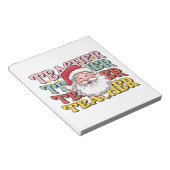 Lehrergeschenk | Weihnachtsmann-Lehrer Notizblock (angewinkelt)