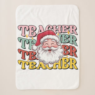Lehrergeschenk Weihnachtsmann-Lehrer Sherpadecke