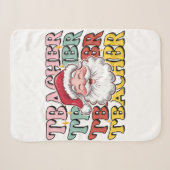 Lehrergeschenk | Weihnachtsmann-Lehrer Sherpadecke (Vorderseite (Horizontal))