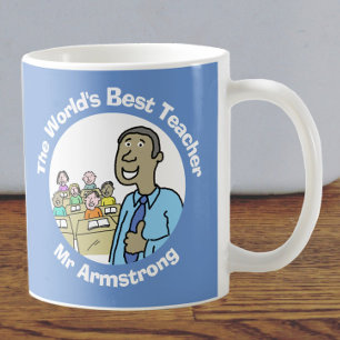 Lehrergeschenk. Weltbeste männliche Lehrerin Kaffeetasse