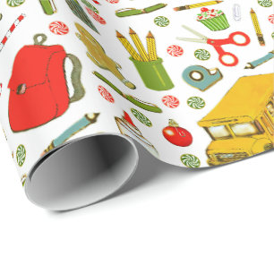 Lehrergeschenk zu den Ferien Geschenkpapier