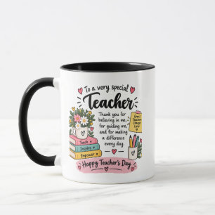 Lehrergeschenk zur Würdigung Frohen Lehrertag Tasse