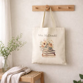 Lehrergeschenke Florale Bücher Tragetasche