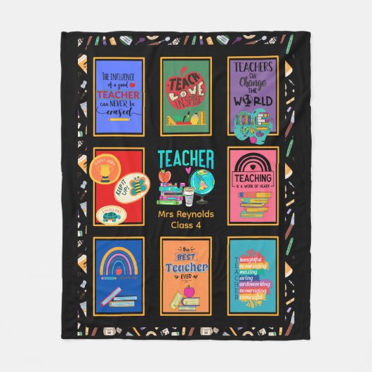 Lehrergeschenke für Frauen Männer, Lehrerempfehlun Fleecedecke (Vorderseite)