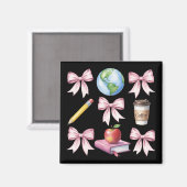 Lehrergeschenke Kaffee Bogen Süß Dankeschön Gesche Magnet (Vorderseite/Rückseite)