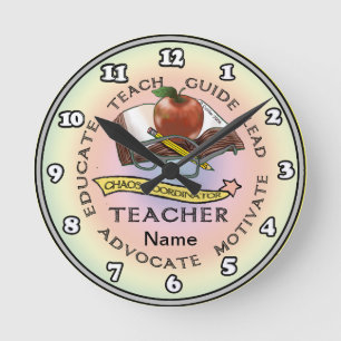 Lehrerhandbuch für die Schule Runde Wanduhr