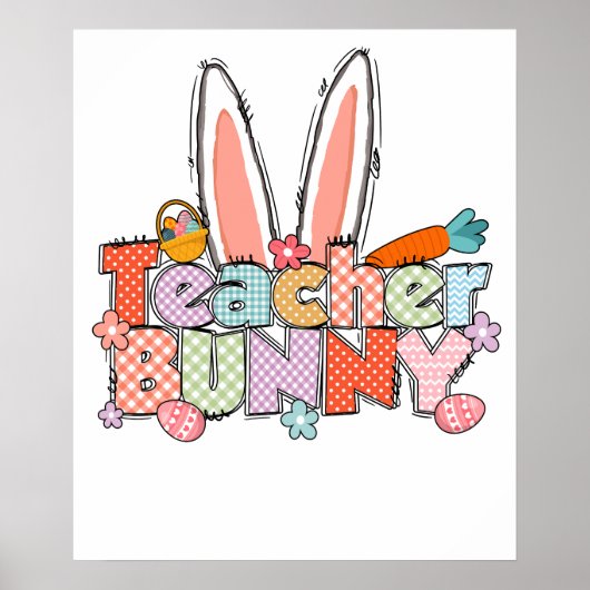 Lehrerhäschen, retro, vintage poster (Vorne)