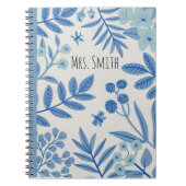 Lehrerheft, personalisiertes Lehrergeschenk, Kunde Notizblock (Vorderseite)