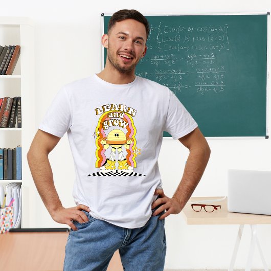Lehrerhemd | Lernen und wachsen | Daycare-Geschenk T-Shirt