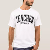 Lehrerhemd, Retro Back to School Teacher Shirt (Vorderseite)