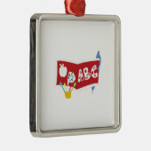 Lehrerin ABC Ornament Aus Metall (Rechts)