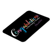 Lehrerin Abschluss Glückwunsch Geschenk Magnet (Linke Seite)