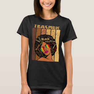 Lehrerin Afro American Women Black History T-Shirt