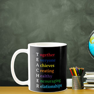 Lehrerin Akronym Spaß Lehrerin Wertschätzung Kaffeetasse