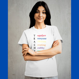 Lehrerin Akronym Spaß Lehrerin Wertschätzung T-Shirt