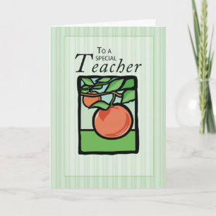 Lehrerin Apple Danke