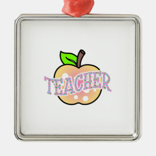 Lehrerin Apple Ornament Aus Metall