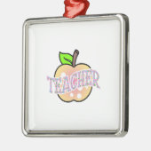 Lehrerin Apple Ornament Aus Metall (Links)
