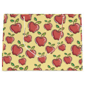 Lehrerin Apple Tree Patterns Preschool Art Teacher Große Geschenktüte (Vorderseite)