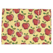 Lehrerin Apple Tree Patterns Preschool Art Teacher Große Geschenktüte (Rückseite)