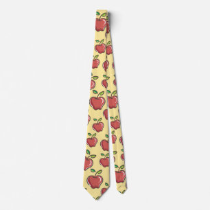 Lehrerin Apple Tree Patterns Preschool Art Teacher Krawatte