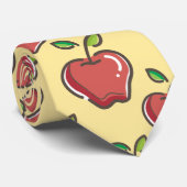 Lehrerin Apple Tree Patterns Preschool Art Teacher Krawatte (Gerollt)
