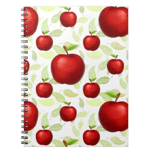 Lehrerin Apple Tree Patterns Preschool Art Teacher Notizblock (Vorderseite)
