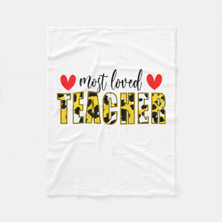 Lehrerin Art am liebsten Lehrer Fleecedecke