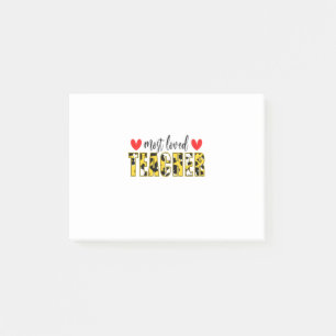 Lehrerin Art am liebsten Lehrer Post-it Klebezettel