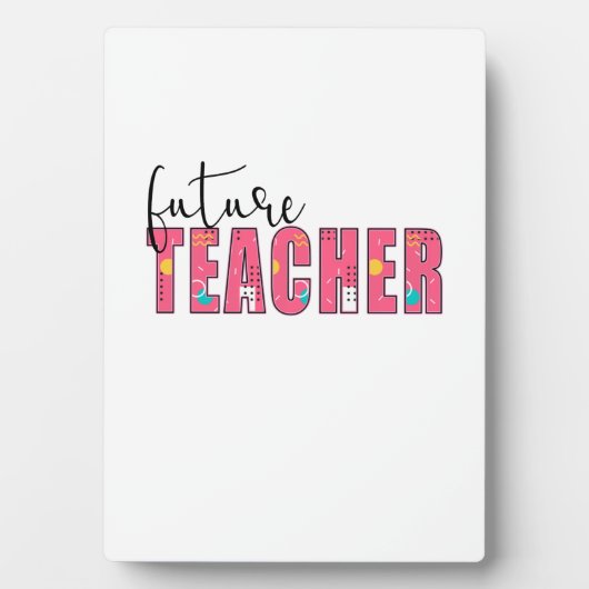 Lehrerin Art Future Lehrerin Fotoplatte (Vorderseite)