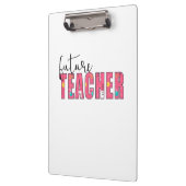Lehrerin Art Future Lehrerin Klemmbrett (Links)