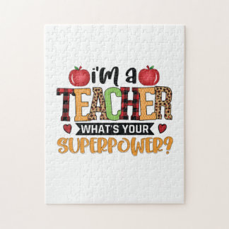 Lehrerin Art Ich bin Lehrerin Puzzle