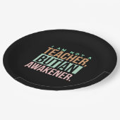 Lehrerin Art Lehrerin an Erwachener Pappteller (Schrägansicht)