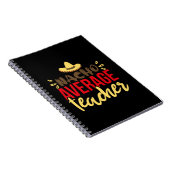 Lehrerin Art Nacho Durchschnitt Lehrerin Notizblock (Rechte Seite)