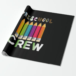 Lehrerin Art Preschool Crew Lehrerin Geschenkpapier