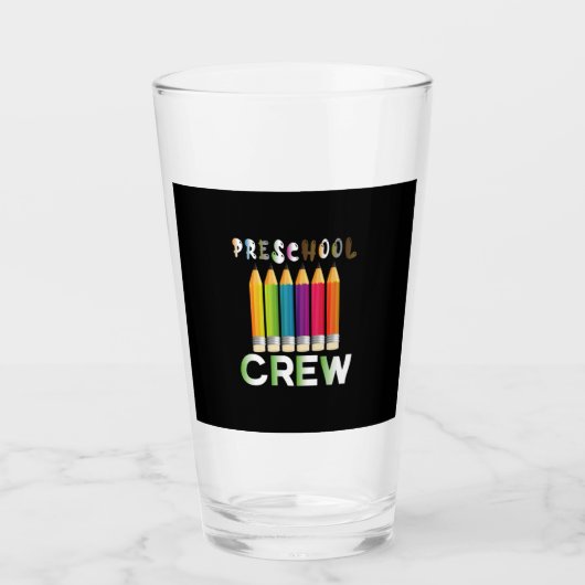Lehrerin Art Preschool Crew Lehrerin Glas (Vorderseite)