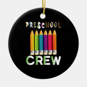 Lehrerin Art Preschool Crew Lehrerin Keramik Ornament