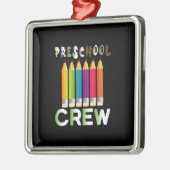 Lehrerin Art Preschool Crew Lehrerin Ornament Aus Metall (Links)