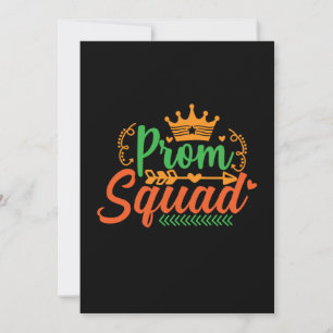 Lehrerin Art Prom Squad Feiertagskarte